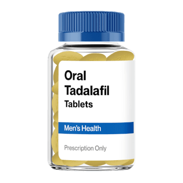 Tadalafil tablets bottle