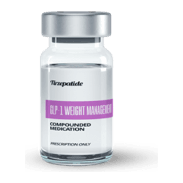 Compounded Tirzepatide injection vial