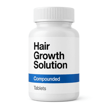 Hair Growth Solution compounded tablets bottle