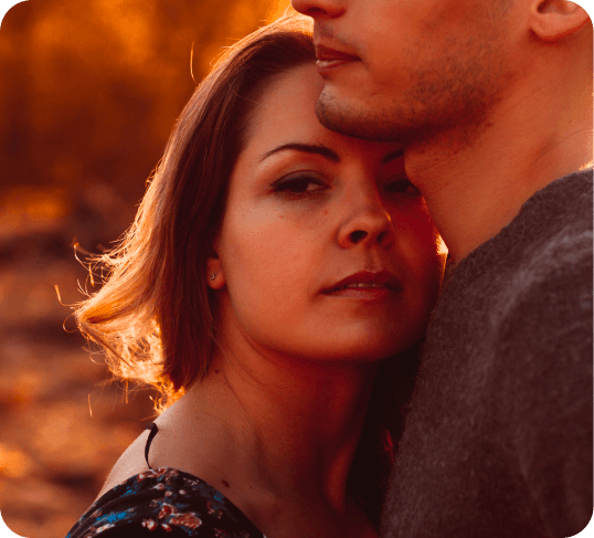 Couple together outdoors